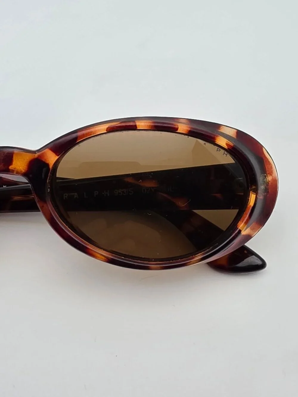 Ralph by Ralph Lauren 953/S Tortoise Frame Brown Lens Oval Cat Eye Sunglasses